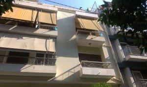 Επισκευή κτιρίου στο Κολωνάκι