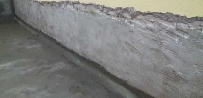 Στεγάνωση υπογείου σε δάπεδα και τοίχους